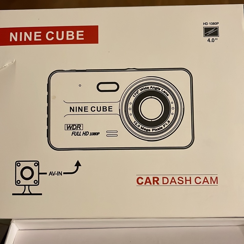 Nine cube Car dash cam.